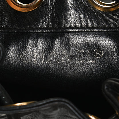 Chanel Lambskin Mini CC Drawstring Bag Black 6 of 12