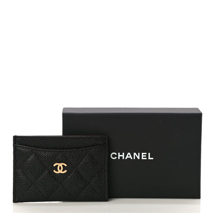Chanel Caviar Quilted Card Holder Black 12 of 12