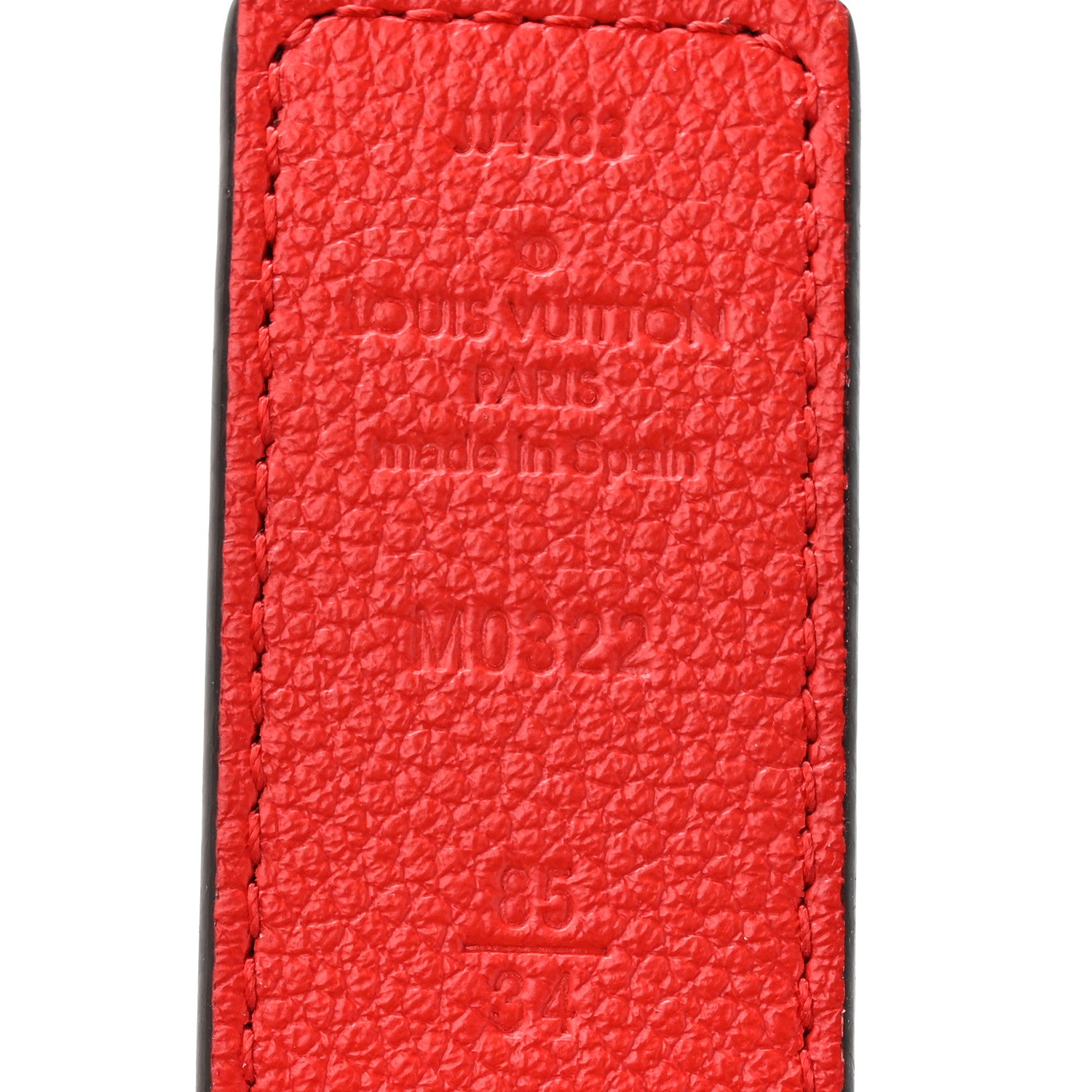 Louis Vuitton Monogram 30mm LV Initiales Reversible Belt 85 34 Coquelicot 5 of 8