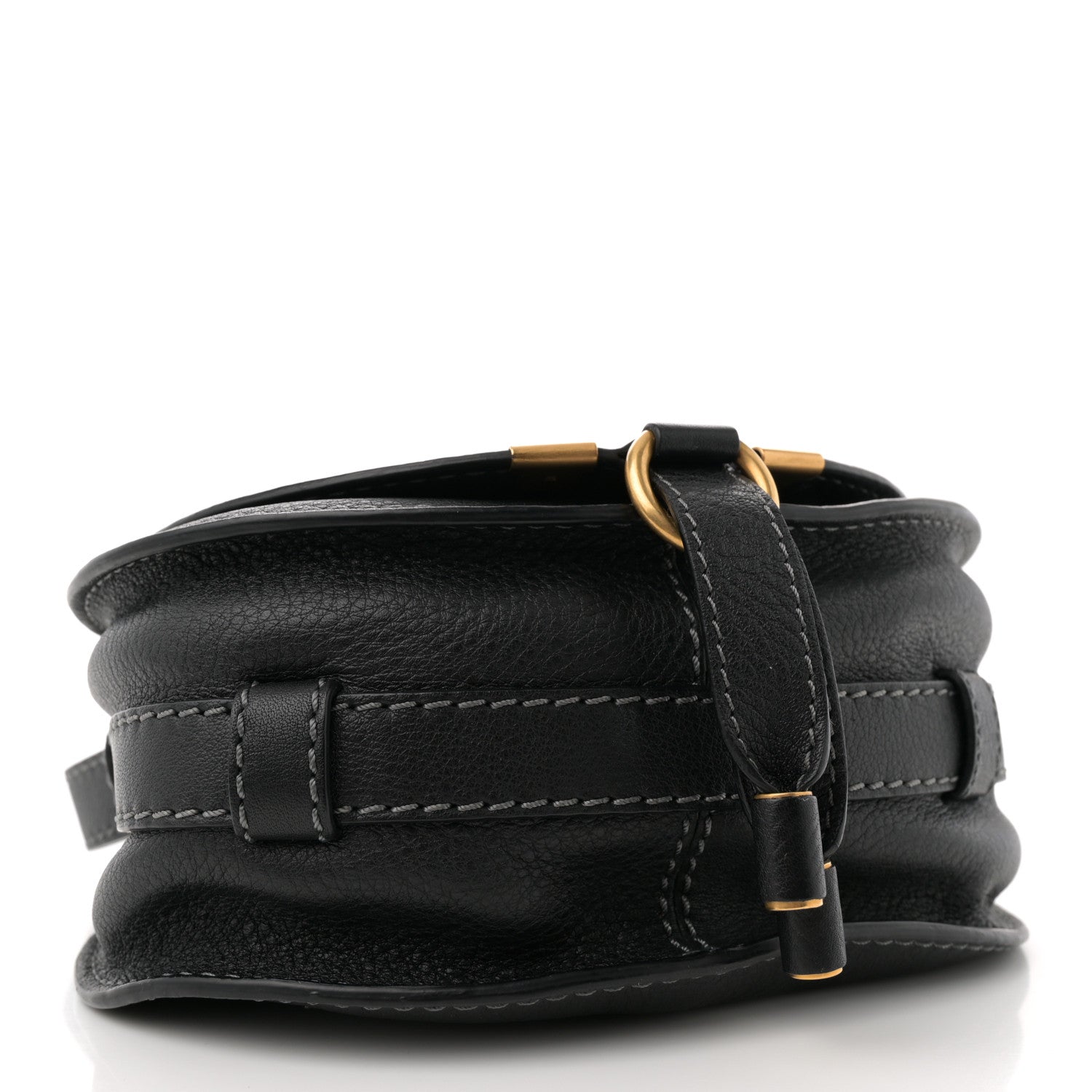 Chloe Calfskin Mini Marcie Round Crossbody Bag Black 4 of 11
