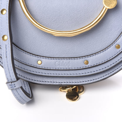Chloe Calfskin Small Nile Bracelet Minaudiere Bag Washed Blue 8 of 9