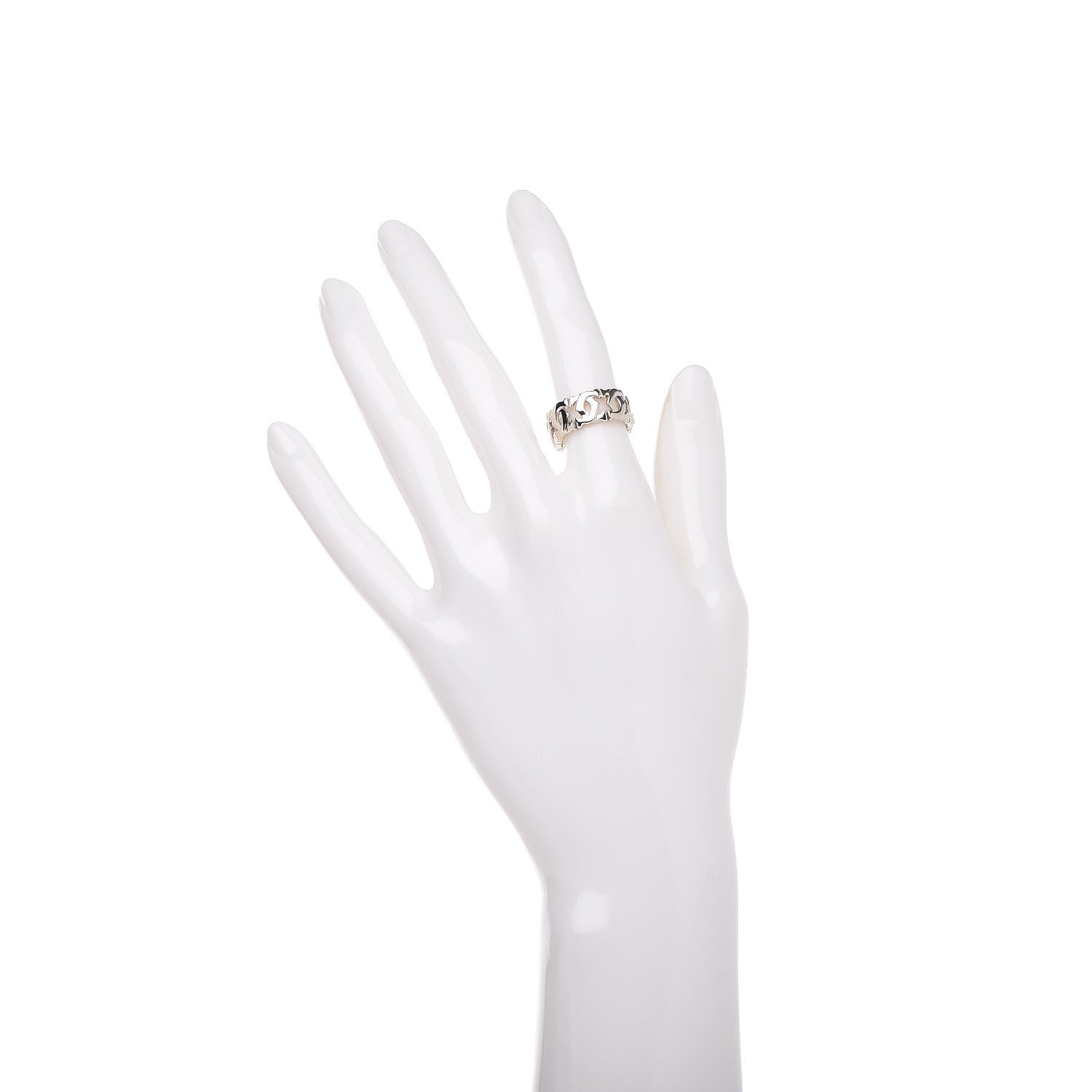 Chopard CARTIER 18K White Gold Entrelaces Ring 49 4.75 2 of 4