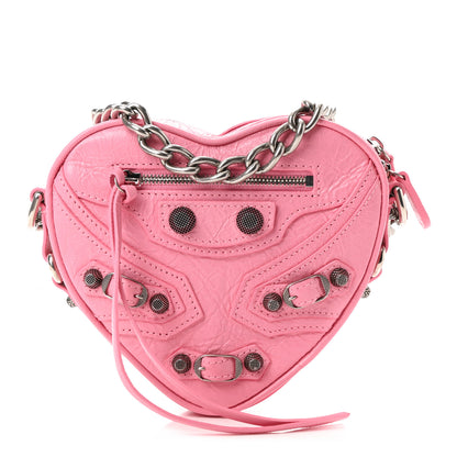 Balenciaga Agneau Arena Mini Le Cagole Heart Bag Sweet Pink 1 of 21