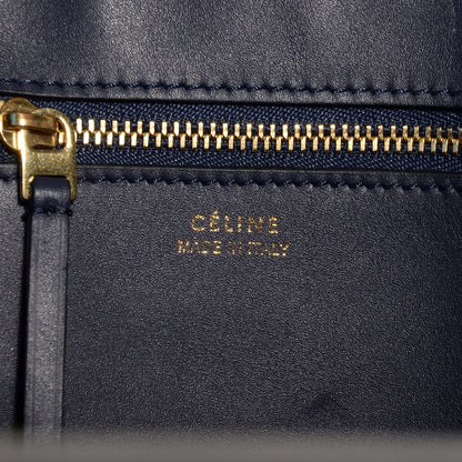 Celine Smooth Calfskin Large Bi-Color Tie Knot Tote Black Navy 7 of 9
