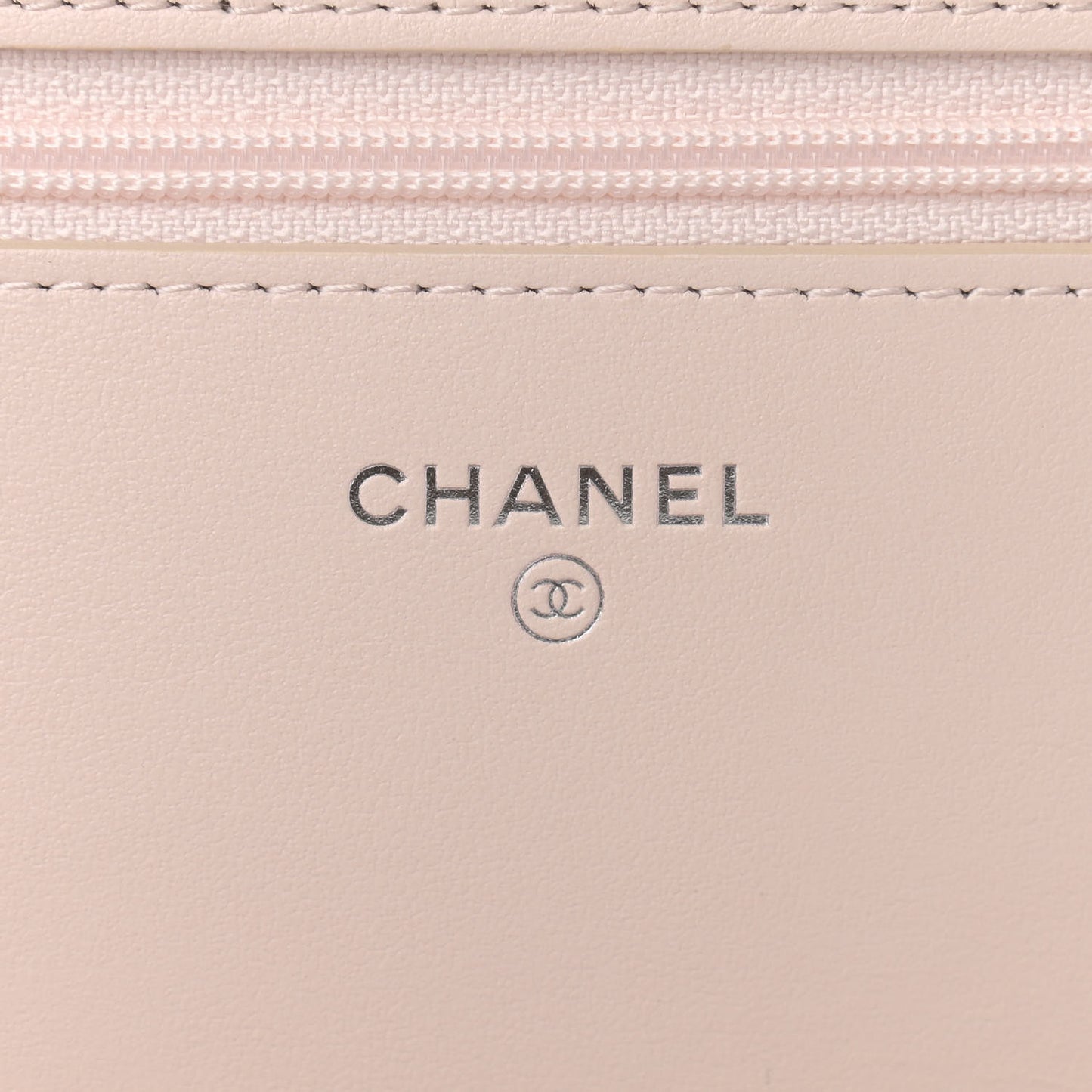 Caviar Quilted Vintage Mademoiselle Wallet On Chain WOC Beige