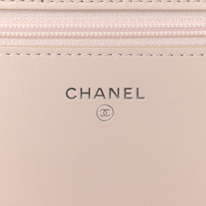 Chanel Caviar Quilted Vintage Mademoiselle Wallet On Chain WOC Beige 6 of 10