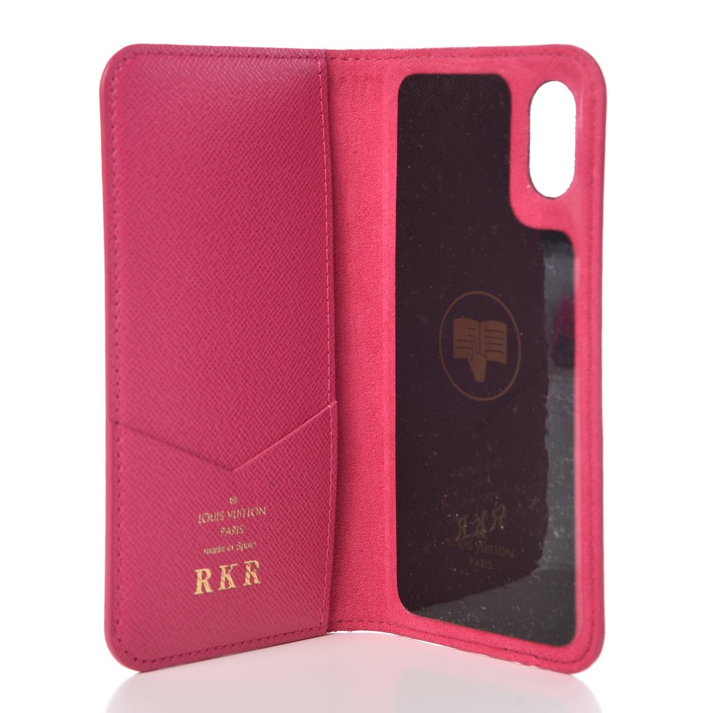 Monogram iPhone X Folio Case Rose Pop