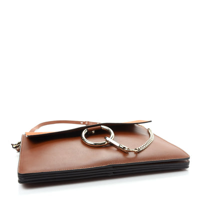 Chloe Suede Calfskin Medium Faye Shoulder Bag Tobacco 4 of 9