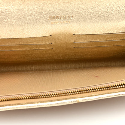 Jimmy Choo Coarse Glitter Margot Clutch Nude 5 of 9
