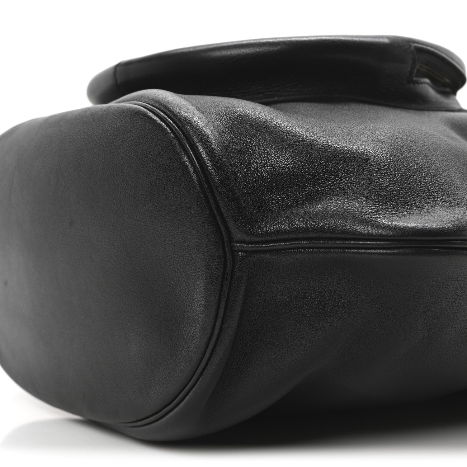 Hermes Gulliver Ostrich Lizard Sumac Handbag Black Mousse Gold 9 of 9