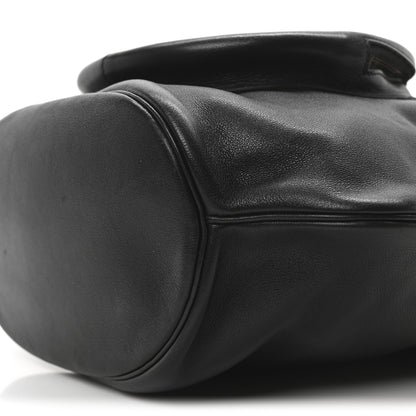 Hermes Gulliver Ostrich Lizard Sumac Handbag Black Mousse Gold 9 of 9