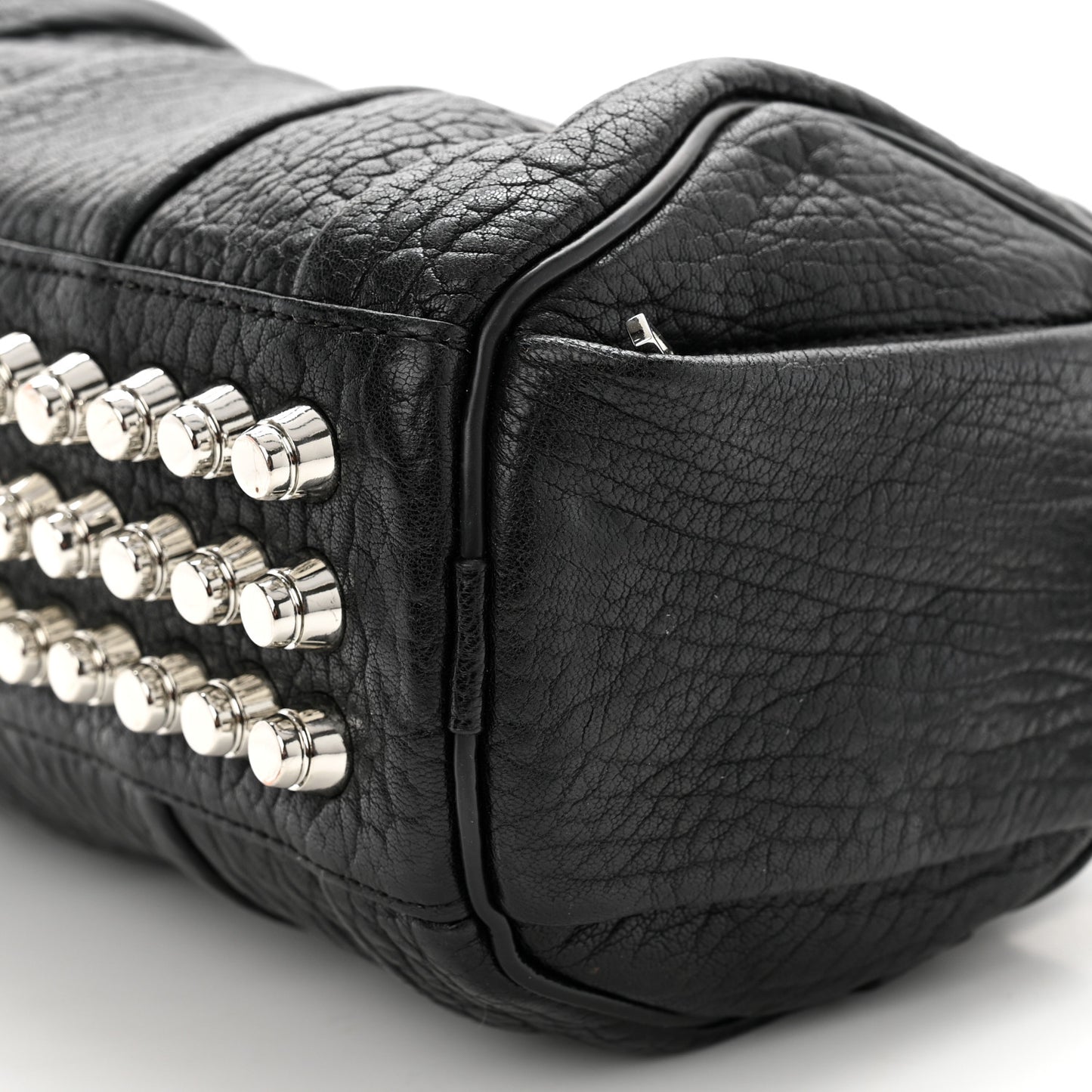 Pebbled Lambskin Mini Rockie Black Rhodium Hardware