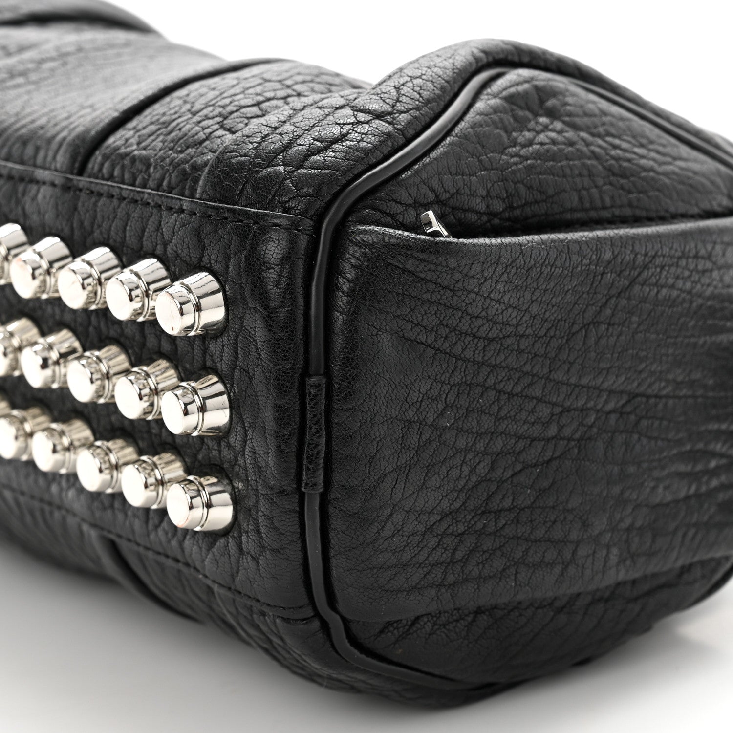 Alexander Wang Pebbled Lambskin Mini Rockie Black Rhodium Hardware 9 of 10