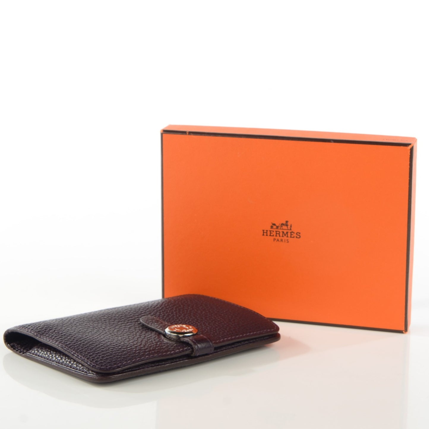 Togo Dogon Compact Wallet Raisin