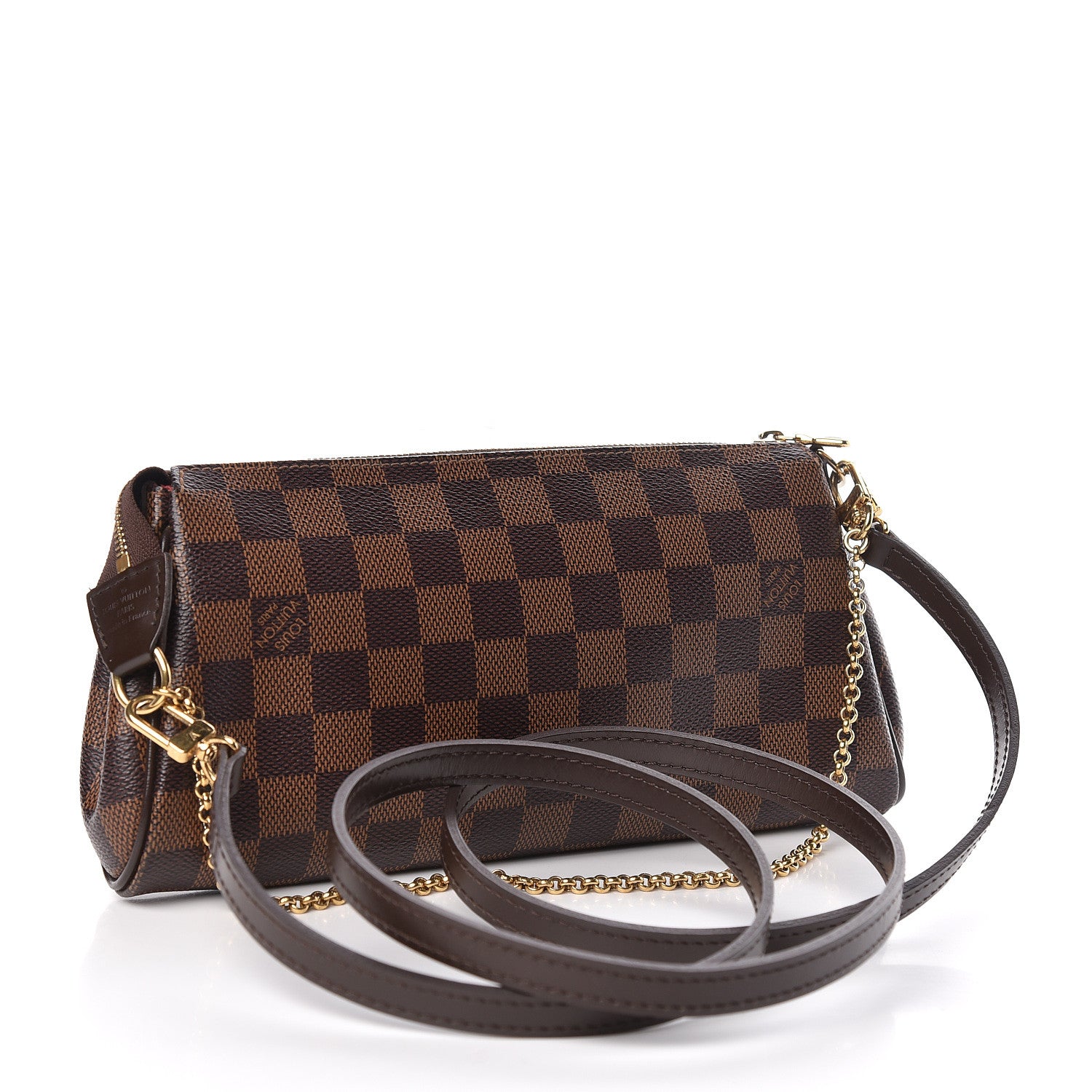 Louis Vuitton Damier Ebene Eva Clutch 3 of 10
