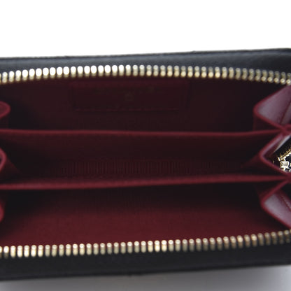 Chanel Lambskin Quilted Chanel 19 Zip Around Coin Purse Wallet Black 5 of 10
