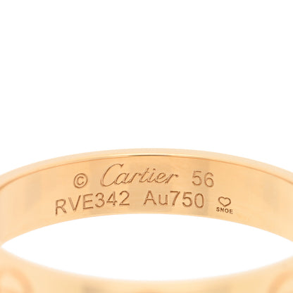 Cartier 18K Yellow Gold 3.5mm LOVE Wedding Band Ring 56 7.5 3 of 5