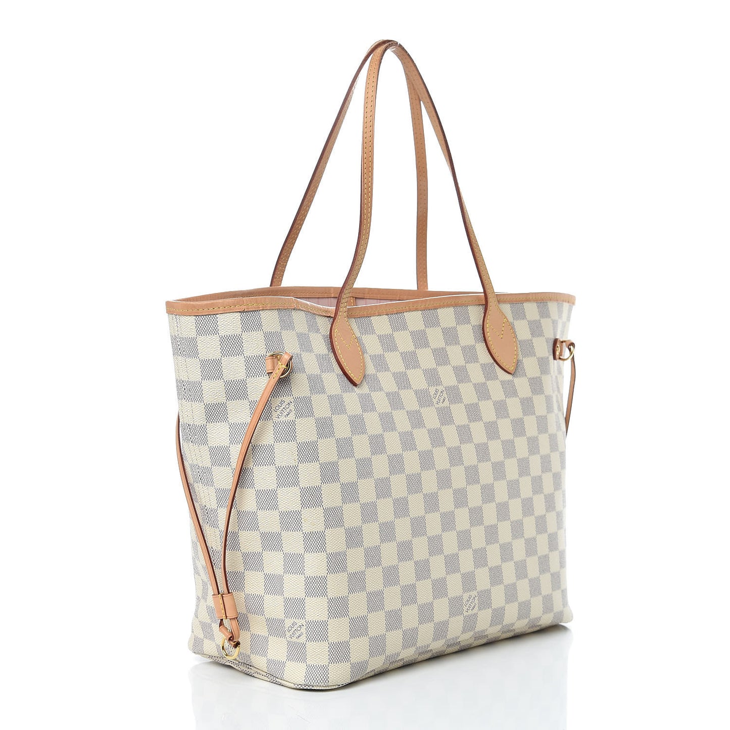 Damier Azur Neo Neverfull MM Rose Ballerine