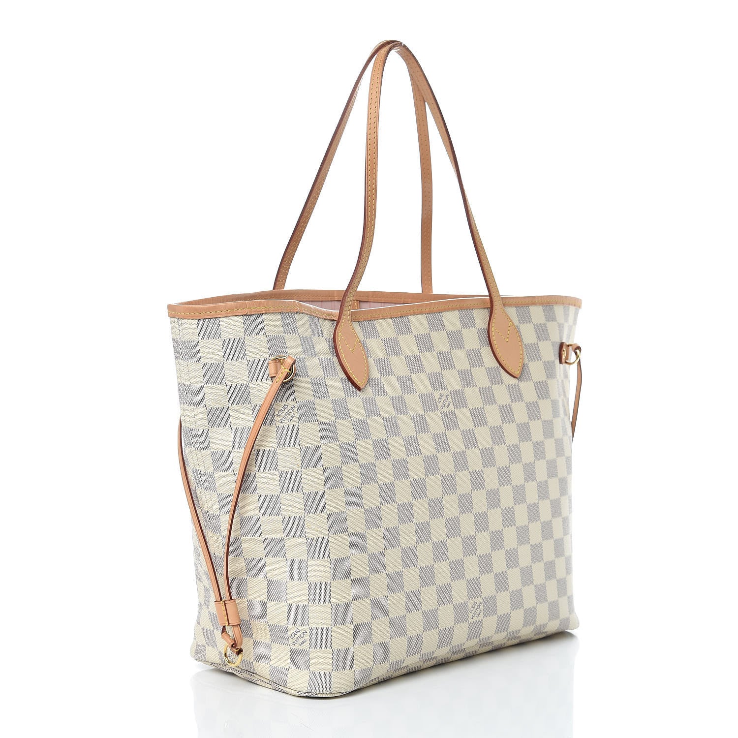 Louis Vuitton Damier Azur Neo Neverfull MM Rose Ballerine 4 of 11