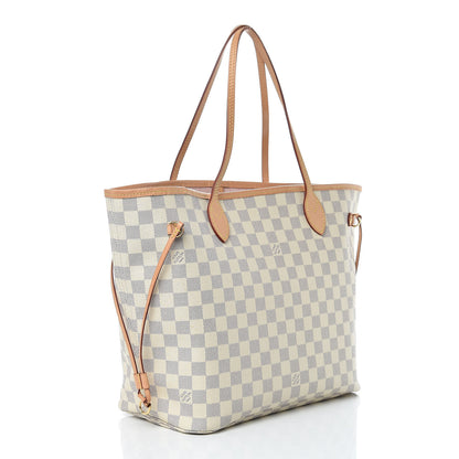 Louis Vuitton Damier Azur Neo Neverfull MM Rose Ballerine 4 of 11
