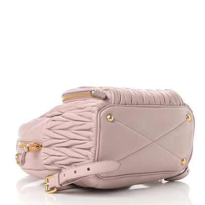 Miu Miu Nappa Matelasse Backpack Mughetto 4 of 13
