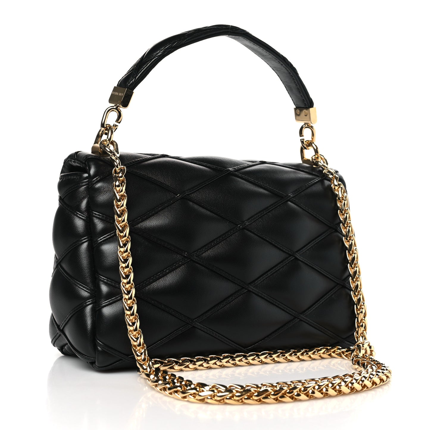 Lambskin Malletage Top Handle GO-14 MM Black