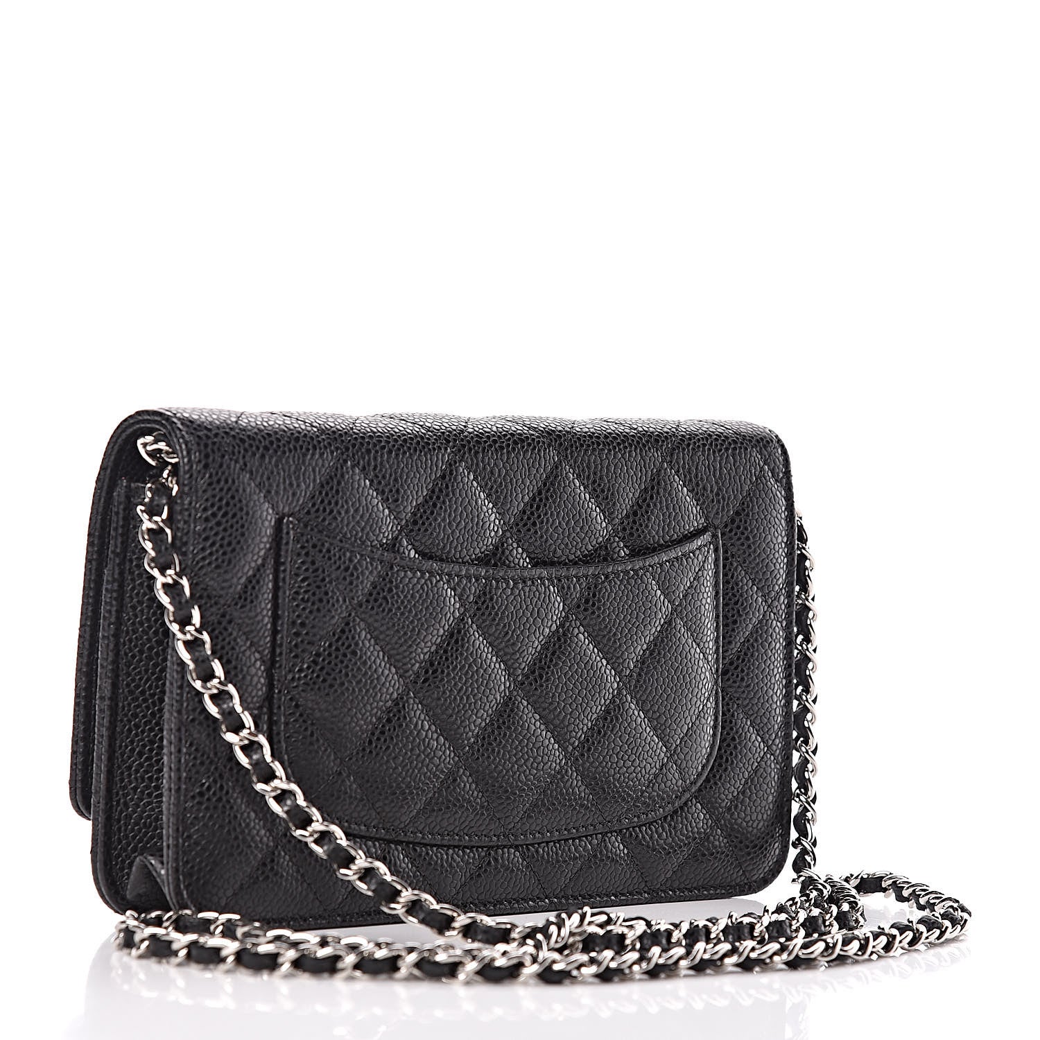 Chanel Caviar Quilted Wallet On Chain WOC Black 3 of 11