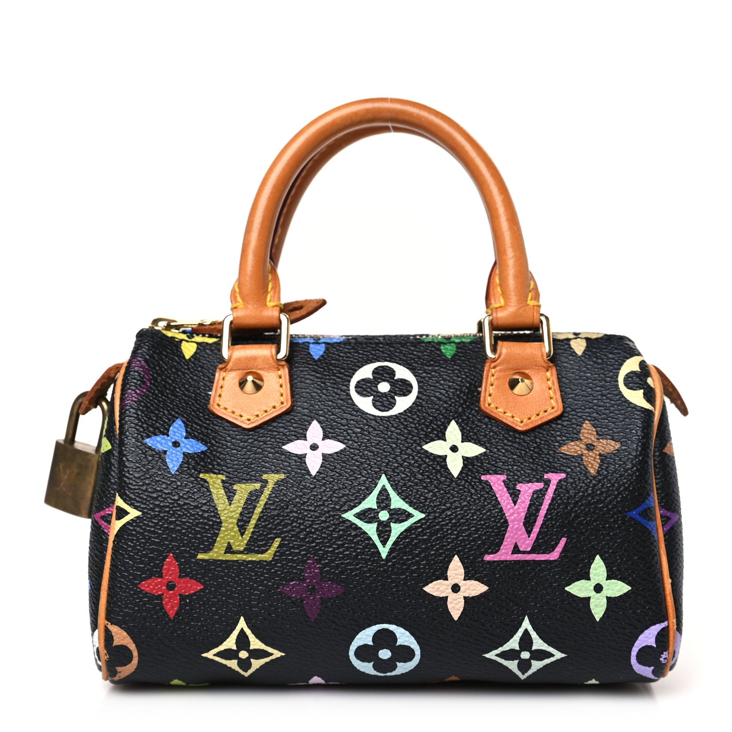 Louis Vuitton Monogram Multicolor Mini Sac HL Speedy Black 1 of 7