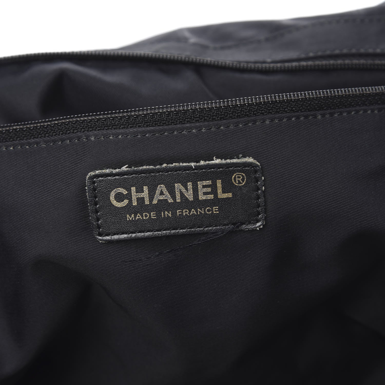 Chanel Nylon Large Travel Tote Black 6 of 10