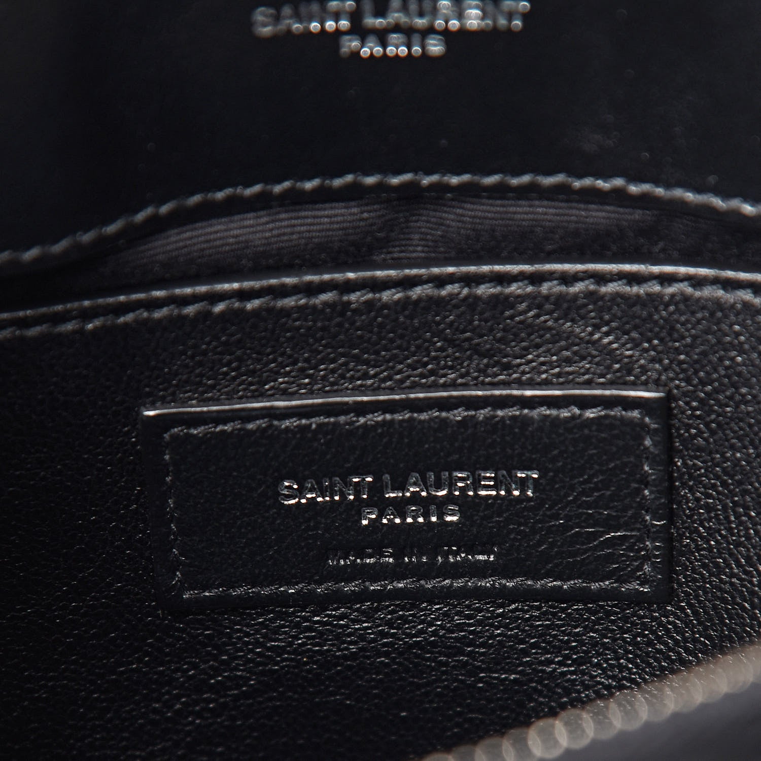 Saint Laurent Calfskin Y Quilted Monogram Small Loulou Chain Satchel Black 6 of 10