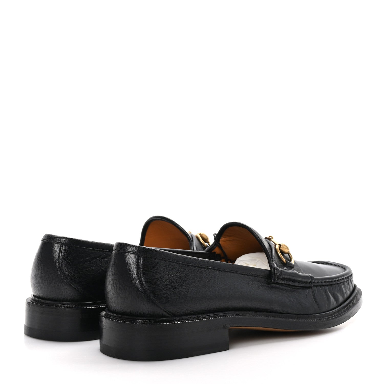 Gucci Mandala Goatskin Mens Horsebit Loafers 10 Black 4 of 8