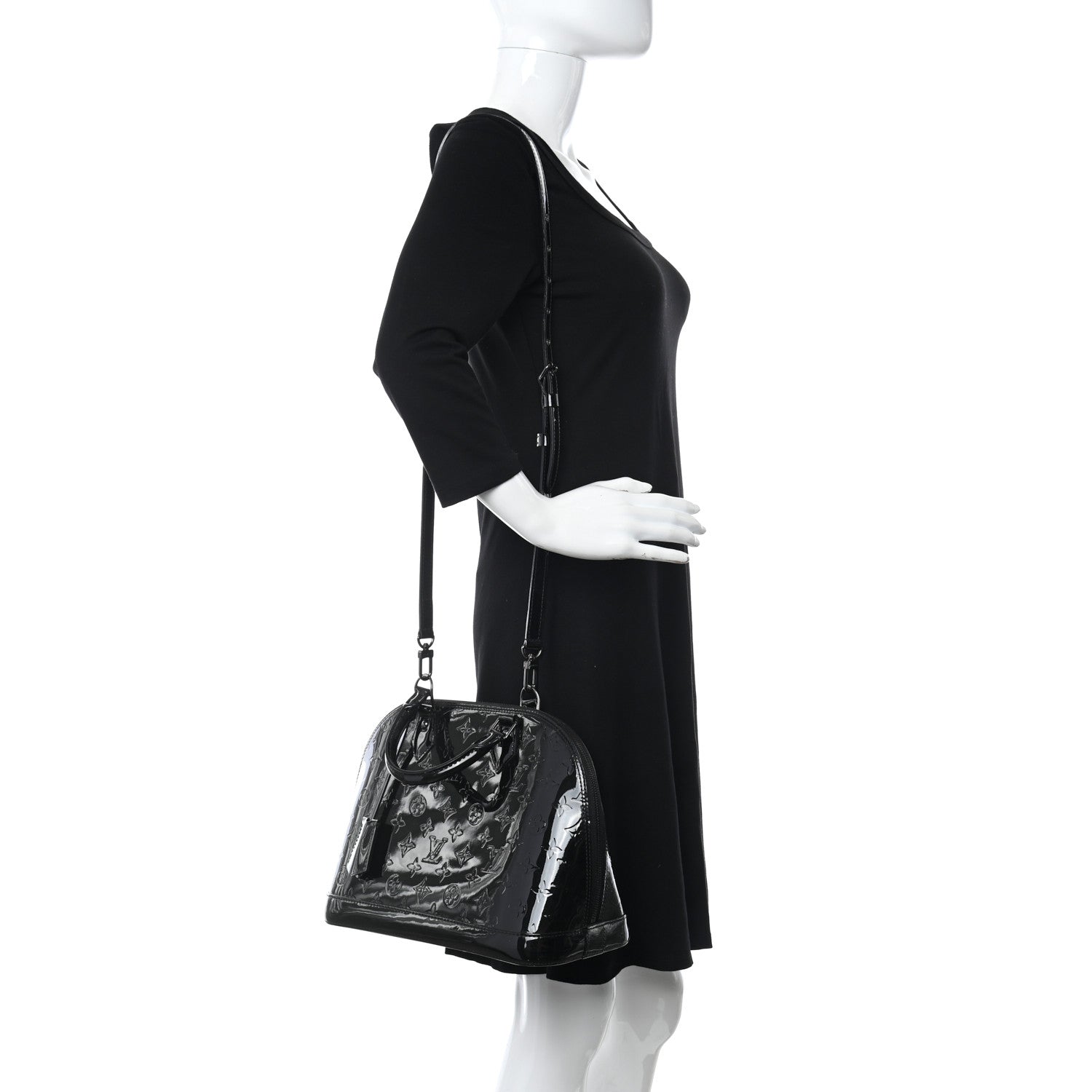 Louis Vuitton Vernis Alma PM Noir Magnetique 2 of 8