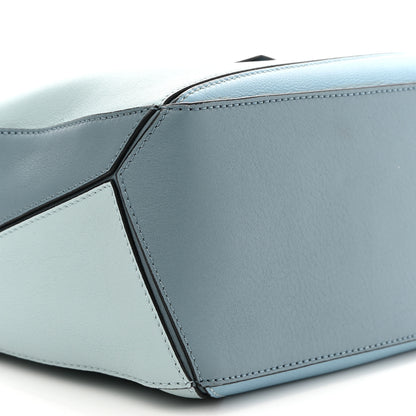 Loewe Calfskin Small Puzzle Bag Aqua Light Blue Stone Blue 8 of 9