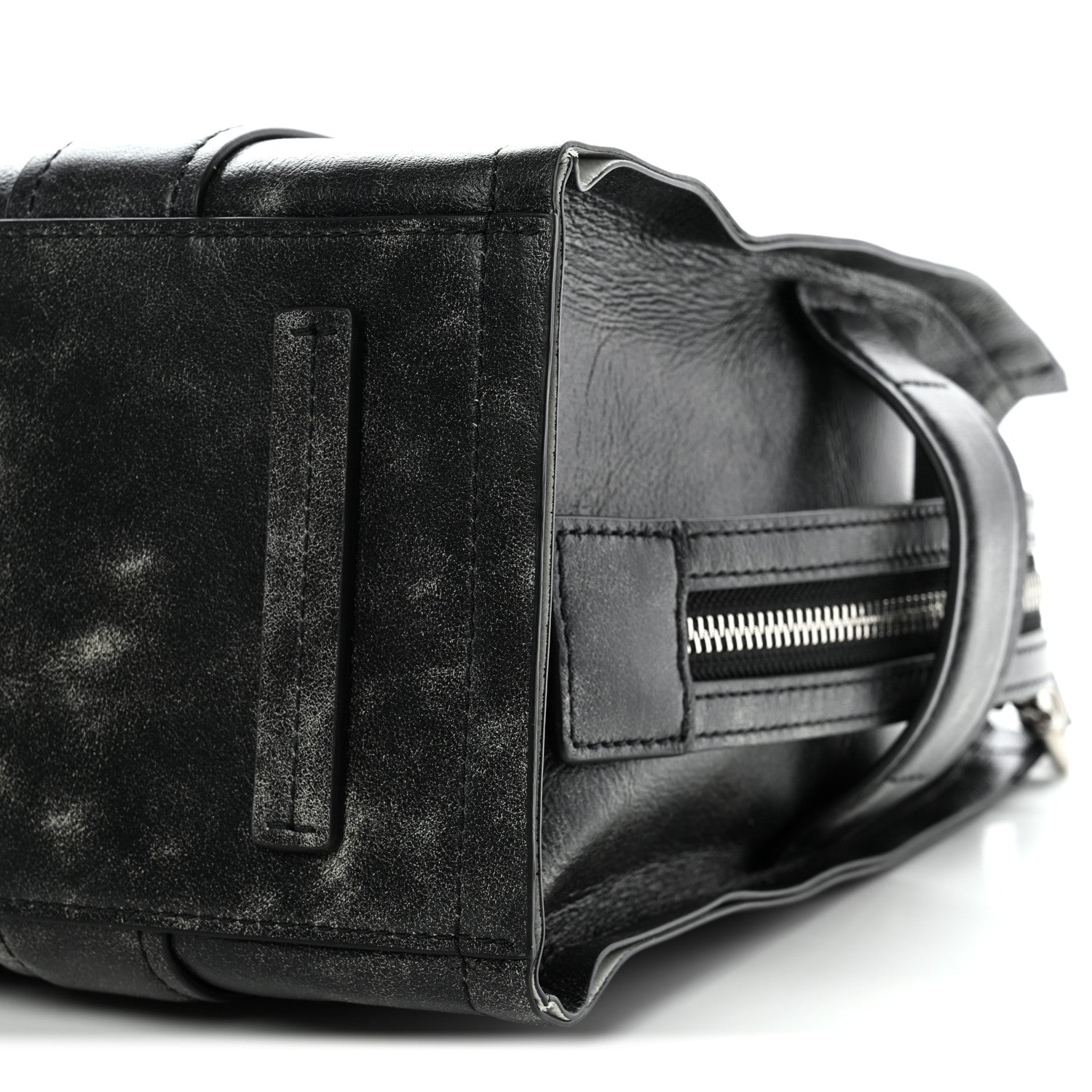 Marc Jacobs Distressed Calfskin Medium The Tote Bag Black 10 of 12
