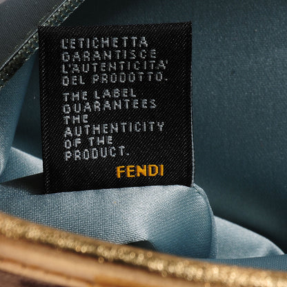Fendi Crystal Zucchino Roll Tote Gold 9 of 9