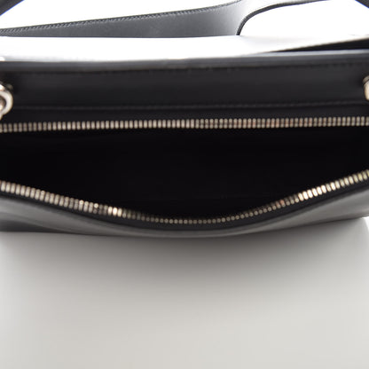 Fendi Vitello Baltico Dolce DotCom Satchel Black Blue Royal 6 of 11