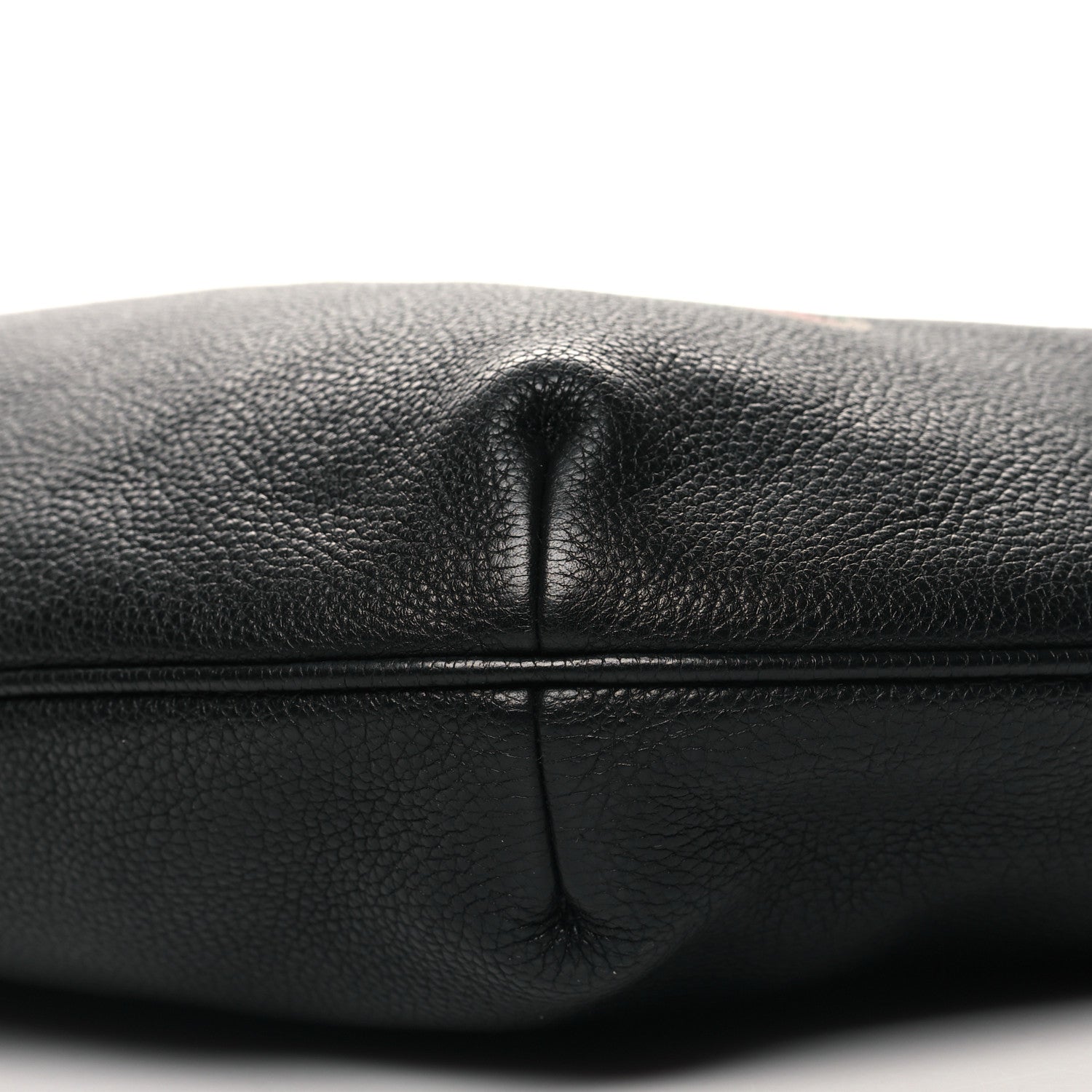 Gucci Grained Calfskin Logo Half Moon Hobo Black 10 of 11