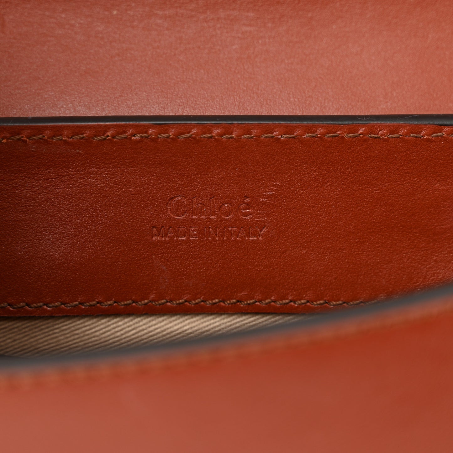 Calfskin Suede C Belt Bag Sepia Brown