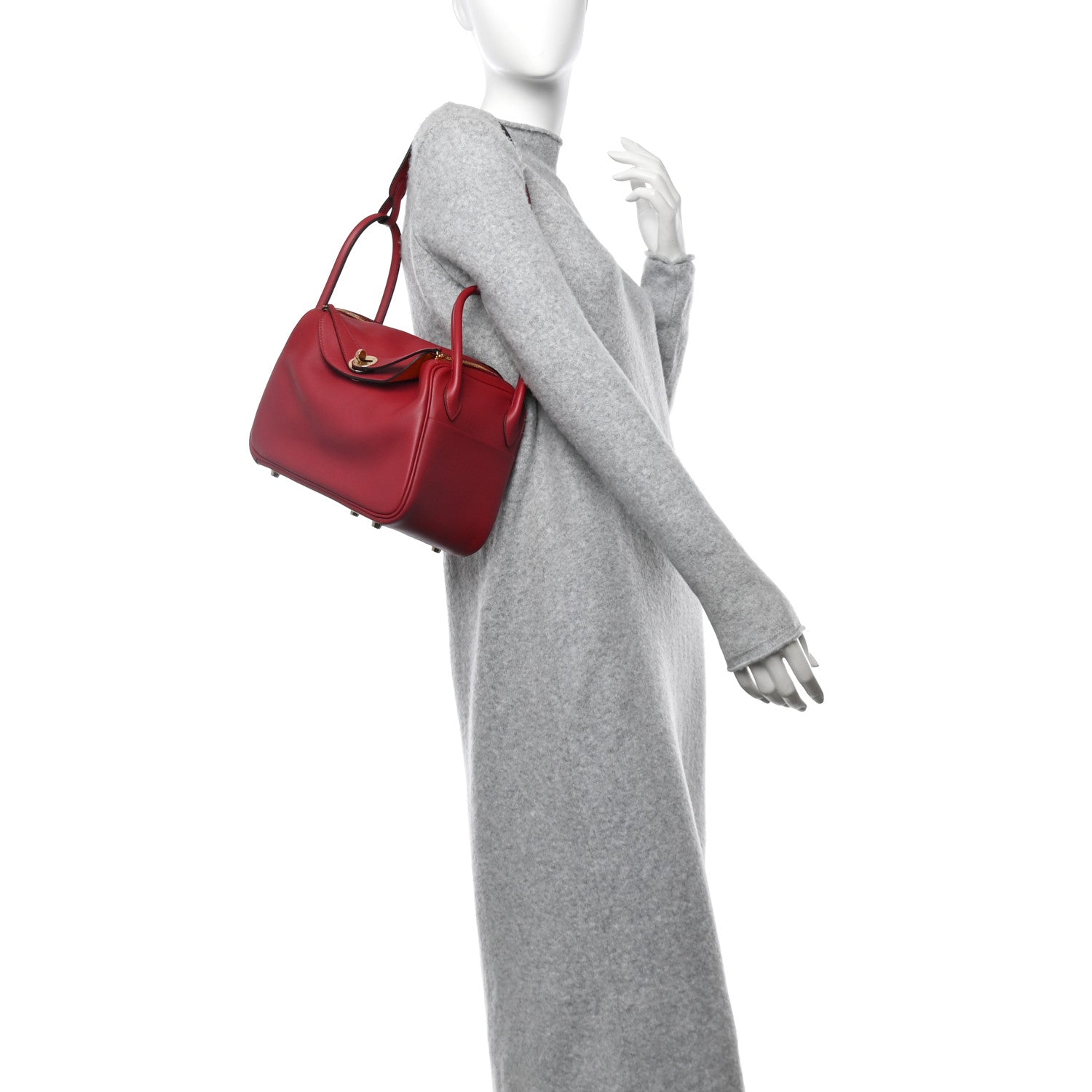 Hermes Swift Verso Lindy 26 Rouge Grenat Orange 2 of 11
