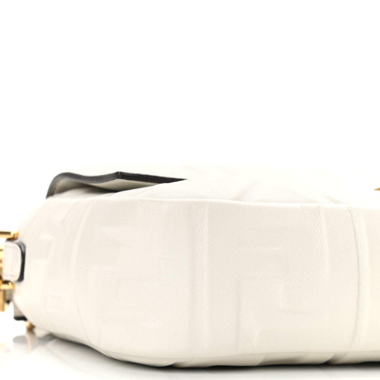 Nappa FF 1974 Embossed Baguette White