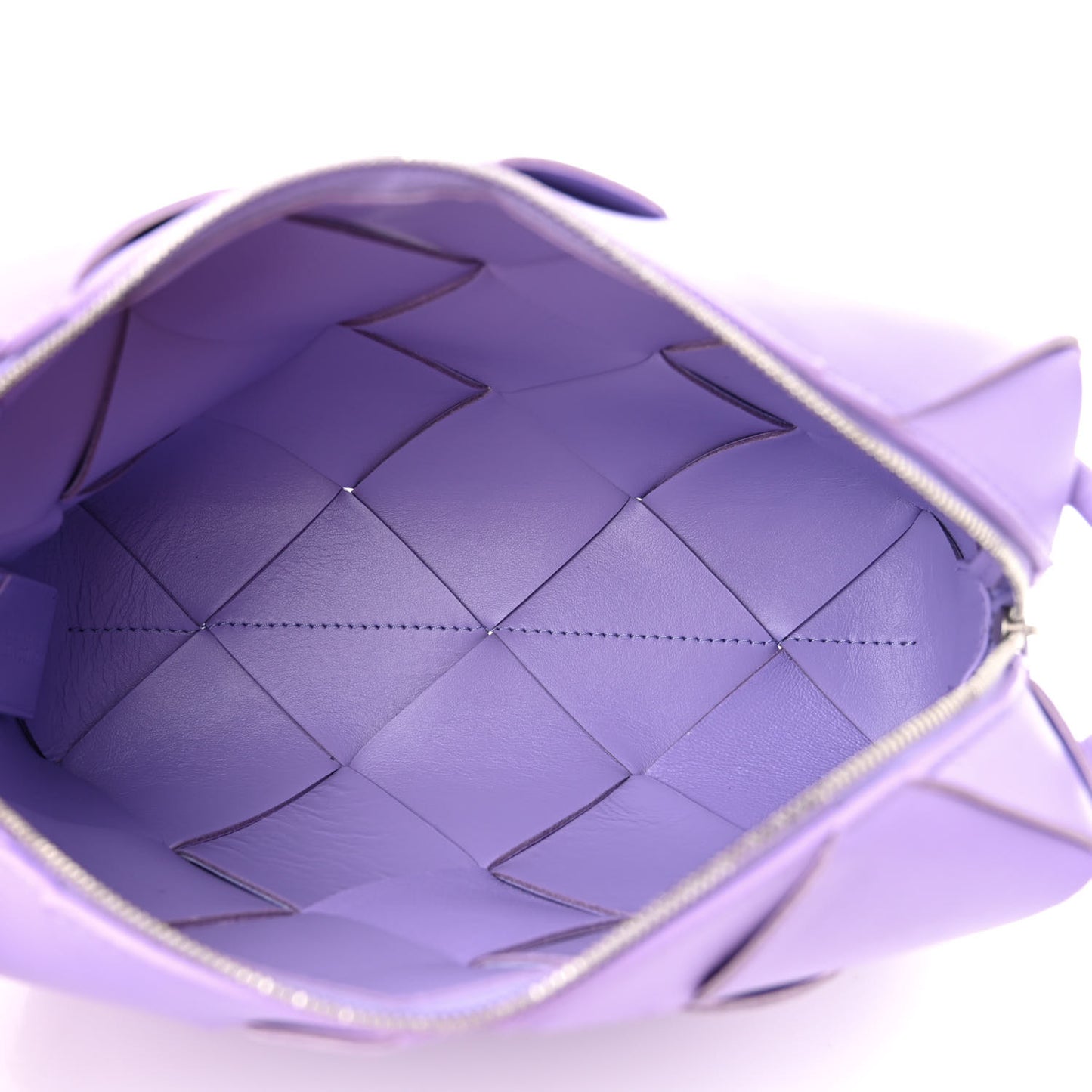 Lambskin Maxi Intrecciato Small Cassette Camera Bag Wisteria
