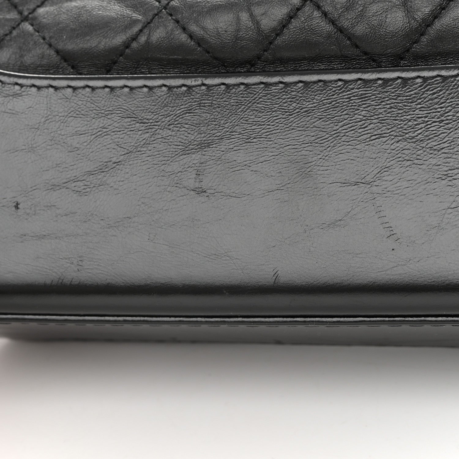 Chanel Aged Smooth Calfskin Quilted Medium Gabrielle Logo Hobo Black 12 of 15