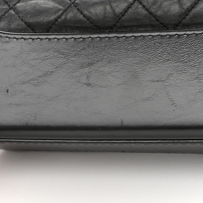 Chanel Aged Smooth Calfskin Quilted Medium Gabrielle Logo Hobo Black 12 of 15