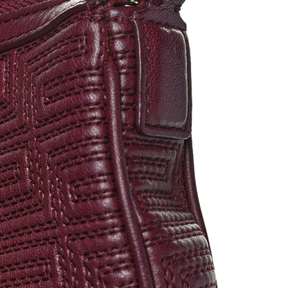 Versace Nappa Quilted Palazzo Chain Crossbody Bag Burgundy 10 of 10