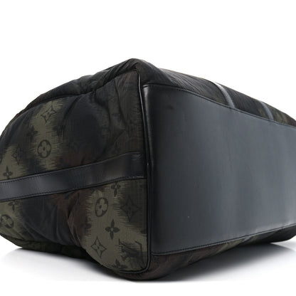 Louis Vuitton Nylon Monogram Camouflage Keepall Bandouliere 50 Kaki 7 of 8
