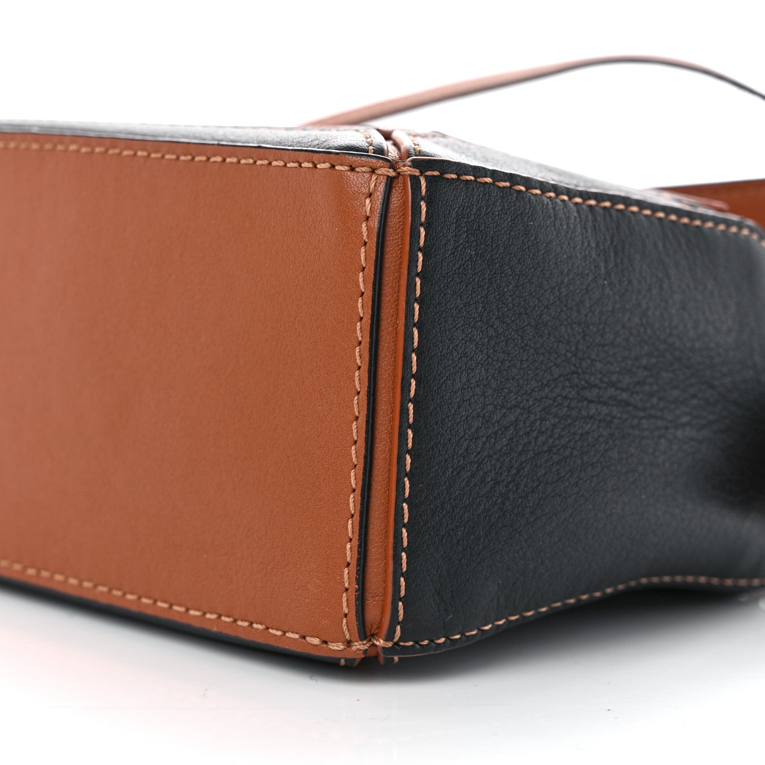 Loewe Calfskin Mini Puzzle Bag Tan Black 9 of 9
