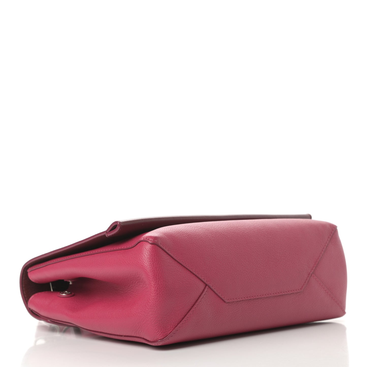 Calfskin Lockme II Top Handle Grenat Dahlia