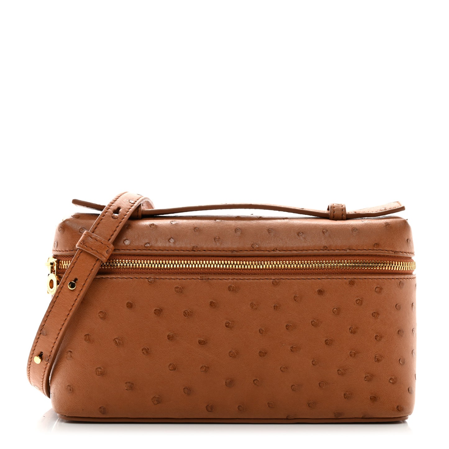 Ostrich L19 Extra Pocket Pouch Cognac