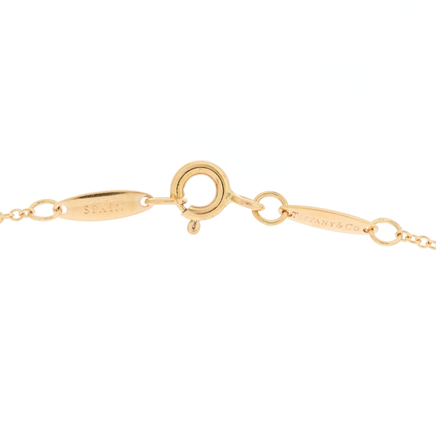 18K Yellow Gold 11mm Elsa Peretti Open Heart Pendant Necklace