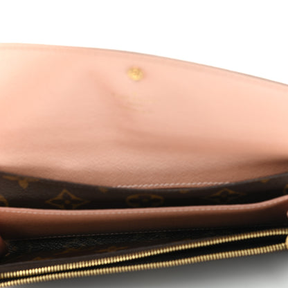 Louis Vuitton Monogram Emilie Wallet Rose Nacre 5 of 9